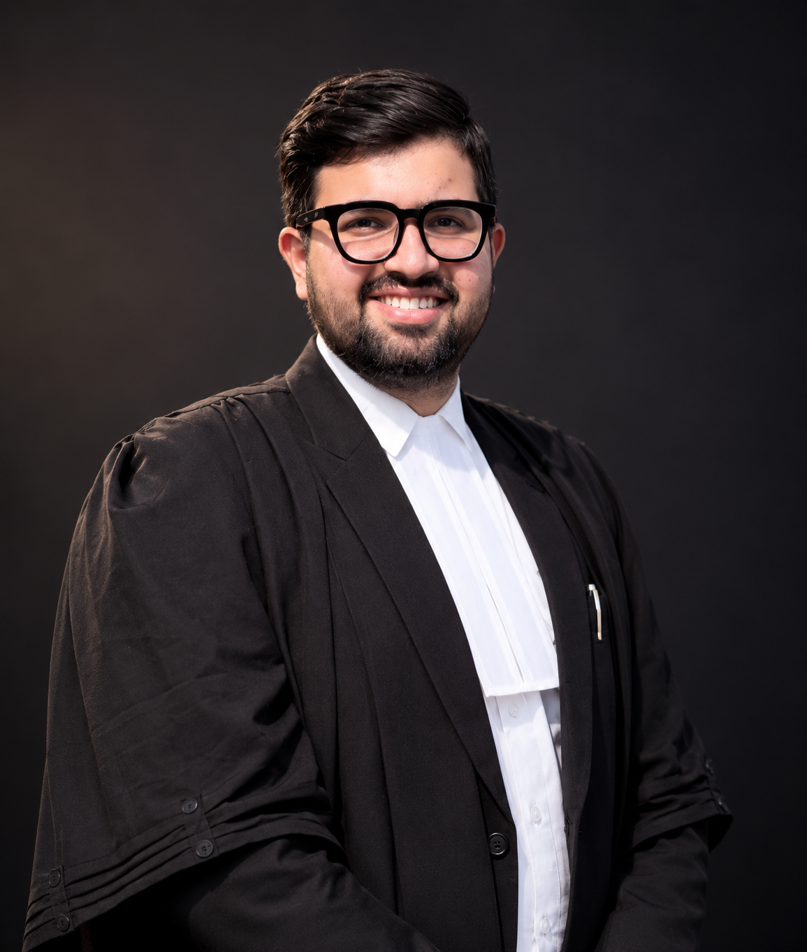 Professional portrait of Advocate Pranjal Ranjan (sample photograph)